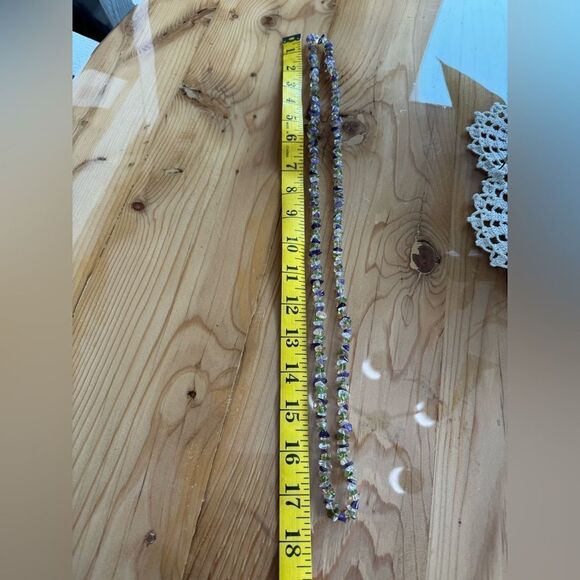 Quartz Peridot Garnet Citrine Amethyst Necklace Vintage - Picture 6 of 6